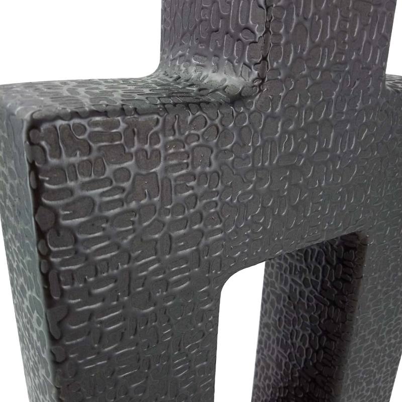 Black Textured Vase - 47cm