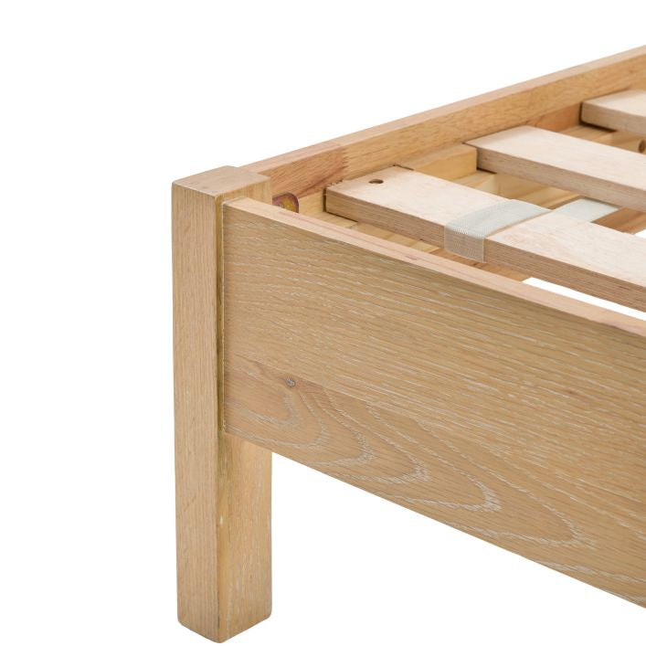 Positano Solid Wooden & Rattan Bed - King Size