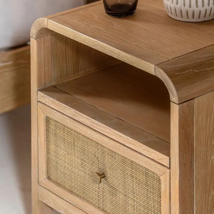 Positano  1 Drawer Bedside Cabinet