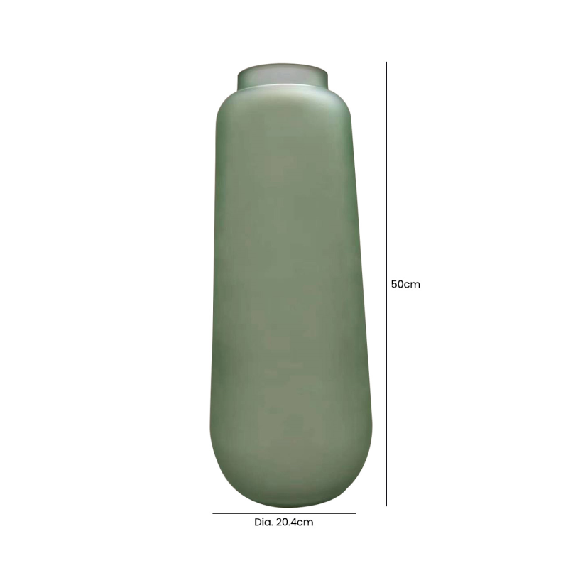 Green Coloured Statement Vase - 2 Sizes