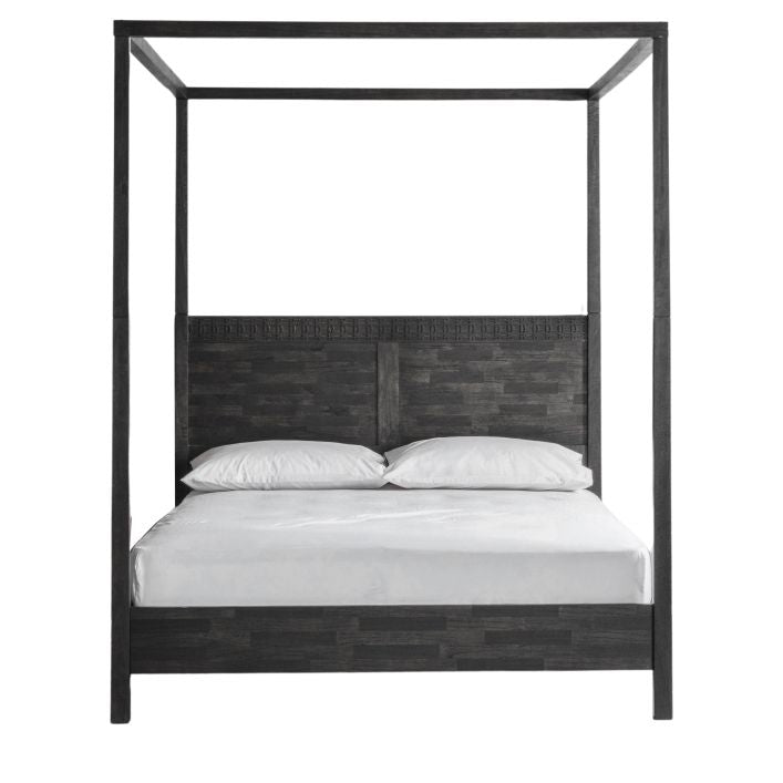Bali 4 Poster Bed - Black -King Size
