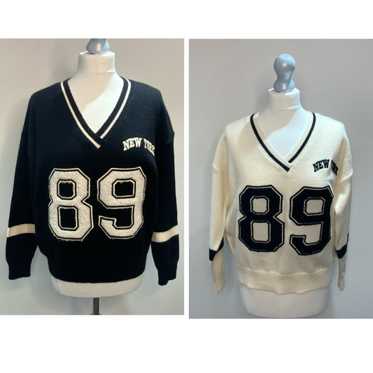 New York 89 V Neck Jumper