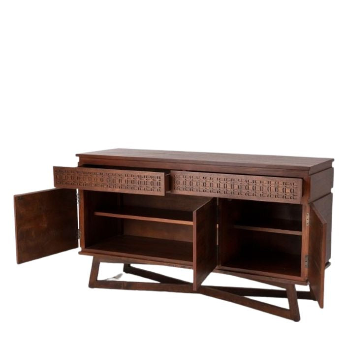 Bali 3 Door - 2 Drawer Sideboard - Brown