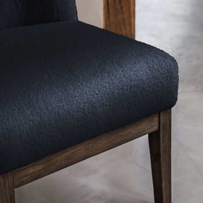 Othello Textured Fabric Accent Chair - Blue