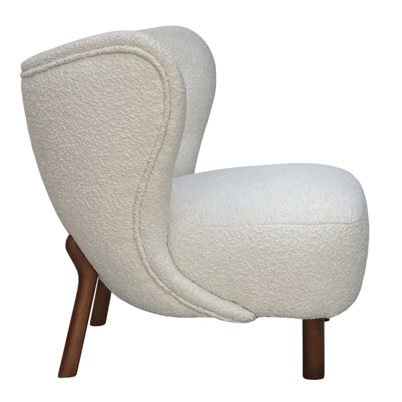 Lewis Wingback Occasional Chair - Cream Boucle