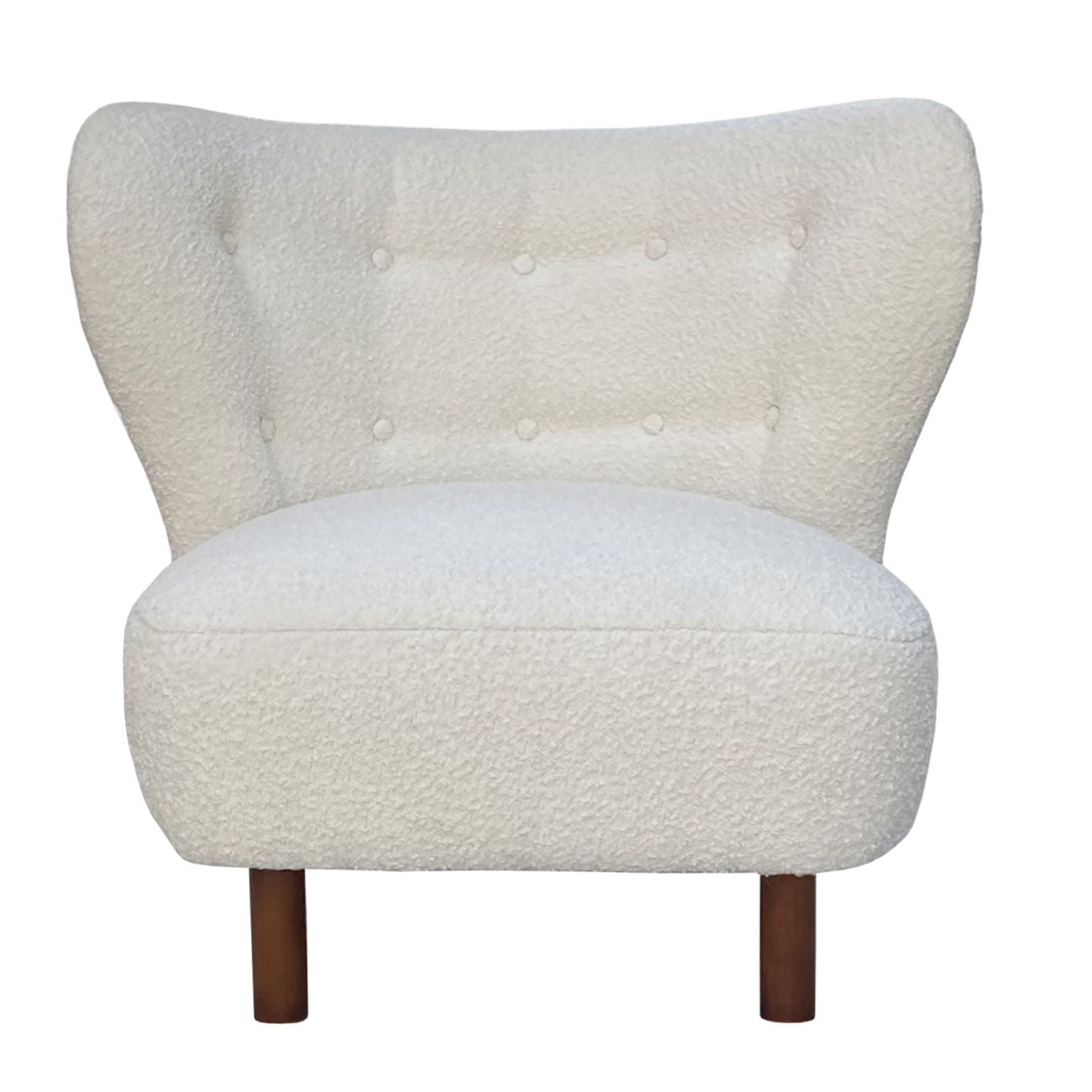 Lewis Wingback Occasional Chair - Cream Boucle