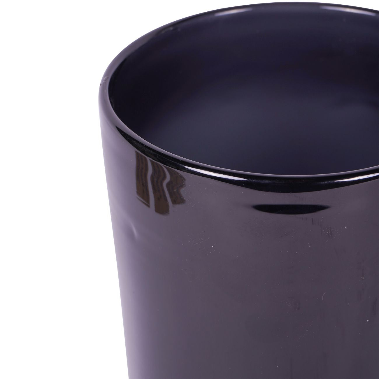 Noir Glass Votive Vase with Wooden Base 20.5cm