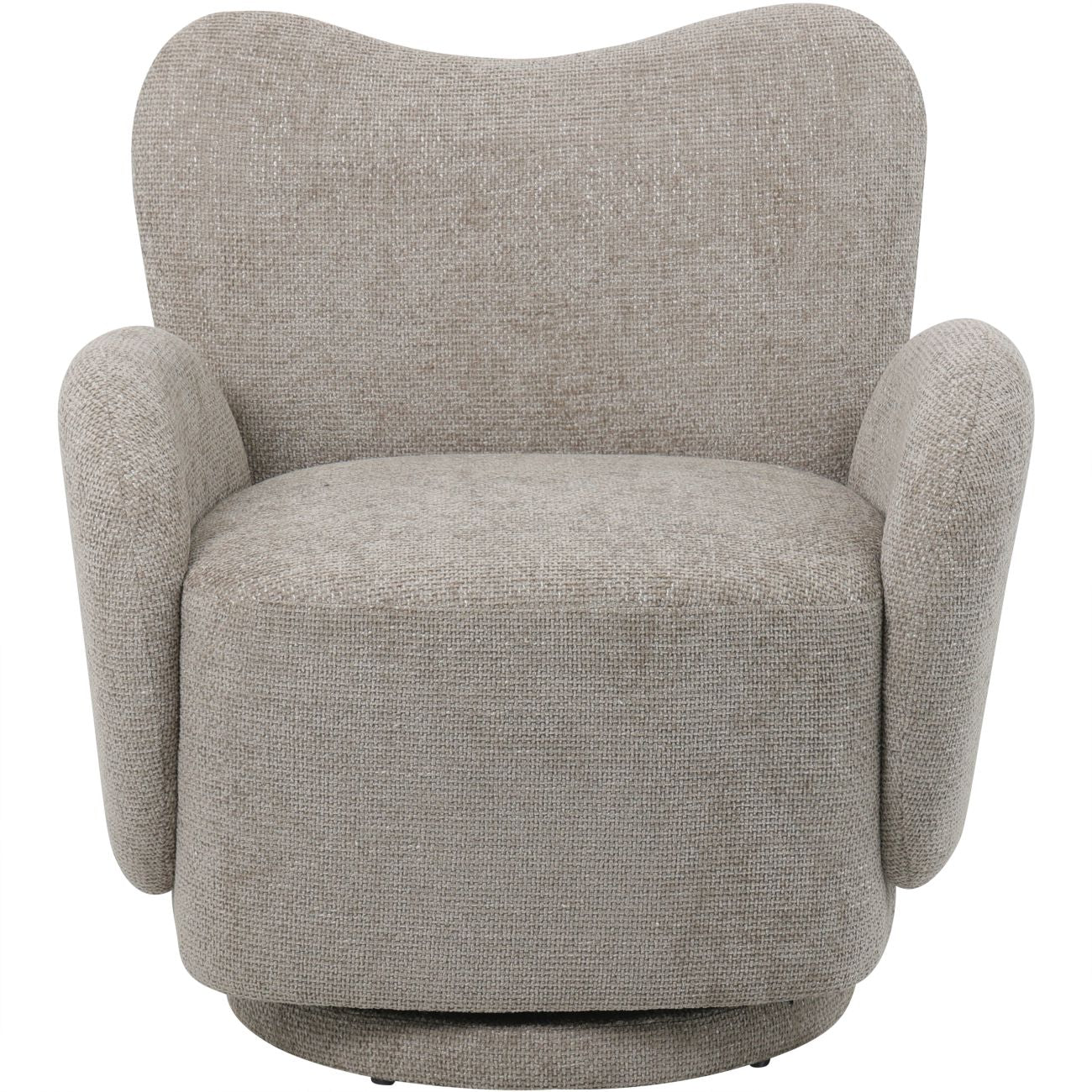 Casa Upholstered Swivel Chair Mink