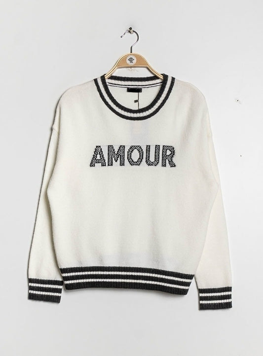 Amour Sweater with contrast banding