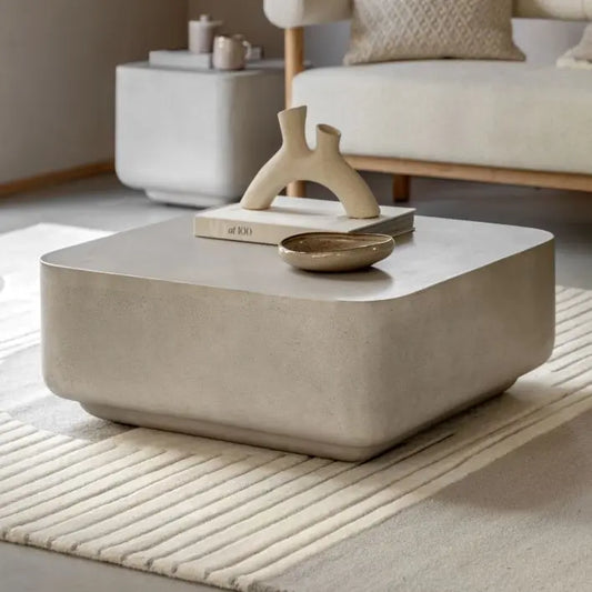 Olympia Glass Reinforced Concrete Coffee Table