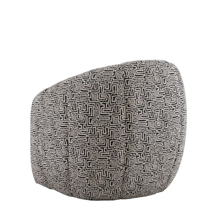 Huntley Monochrome Textured Fabric Tub Chair