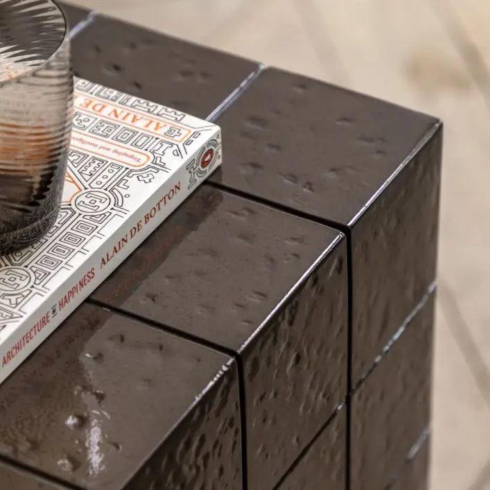 Retara Reinforced Glazed Concrete Side Table