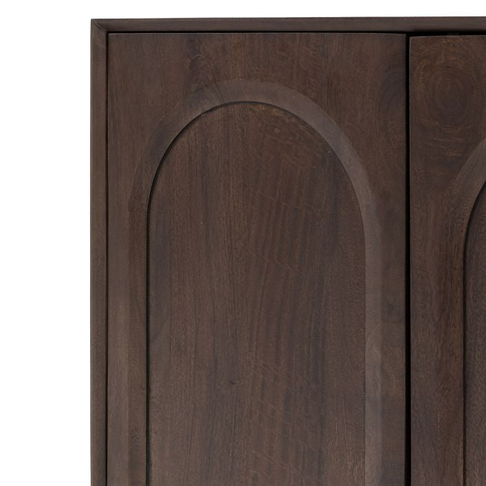 Lila Walnut Stained Mango Wood Sideboard - Small