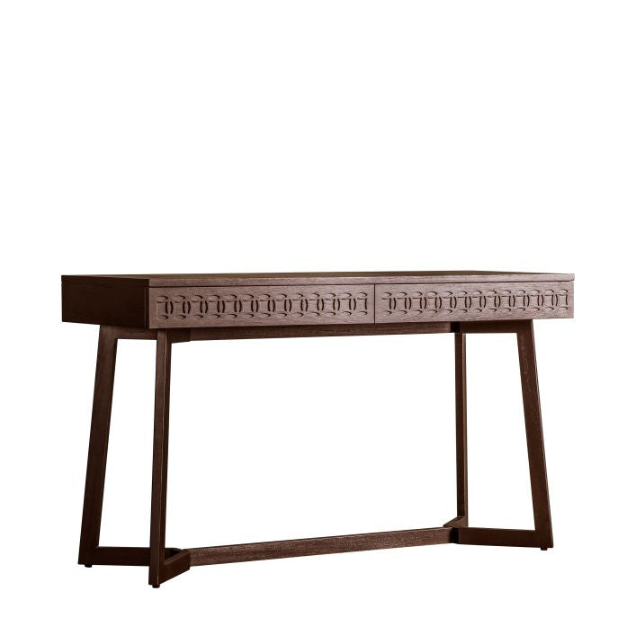 Bali 2 Drawer Desk - Brown