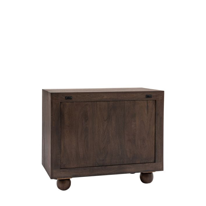 Lila Walnut Stained Mango Wood Sideboard - Small