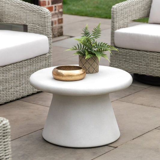 Ria Glass Reinforced Concrete Coffee Table - Concrete