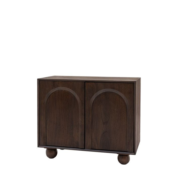 Lila Walnut Stained Mango Wood Sideboard - Small