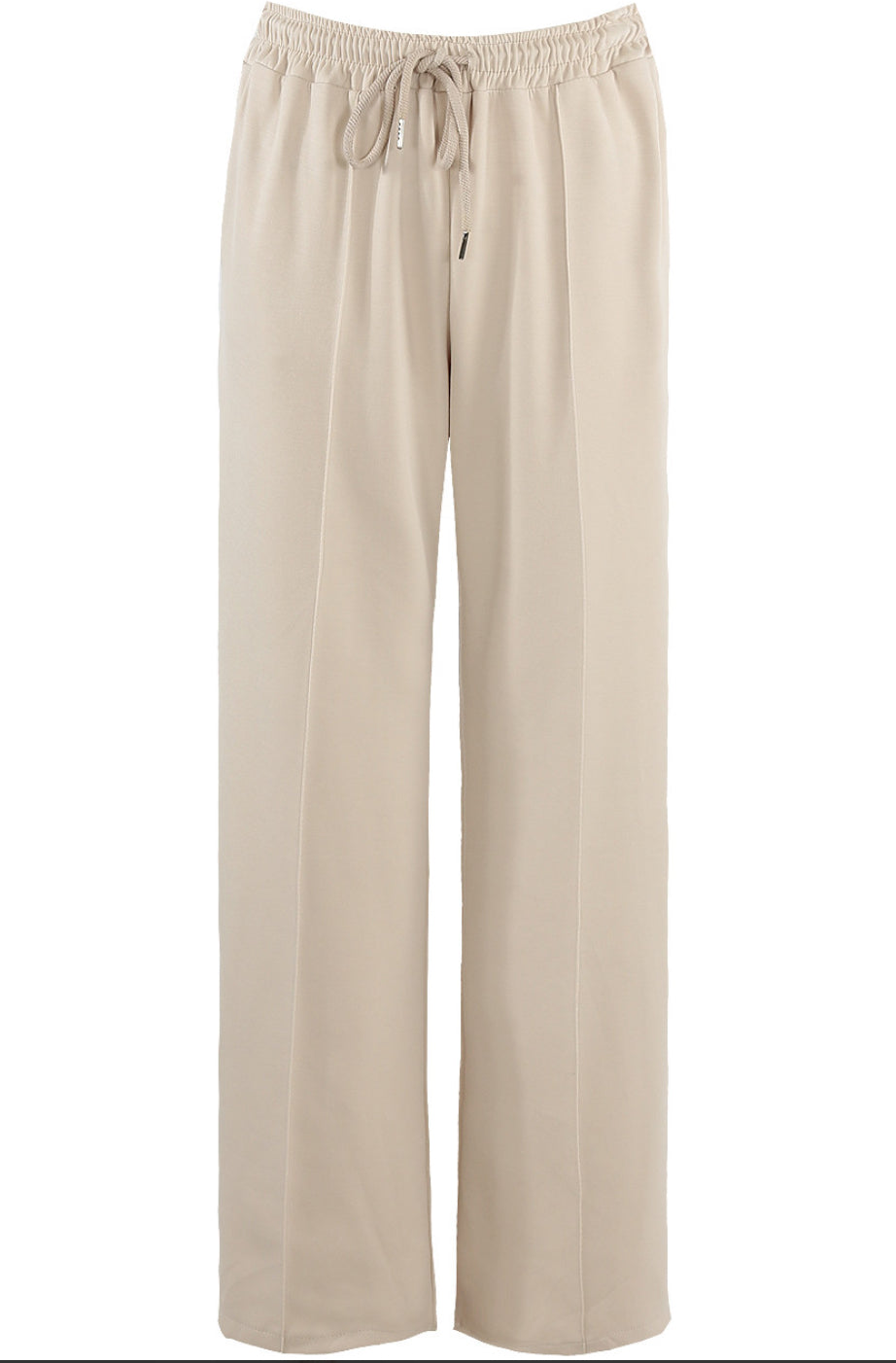 Elasticated Waist Super Soft Wide straight  Leg Trousers