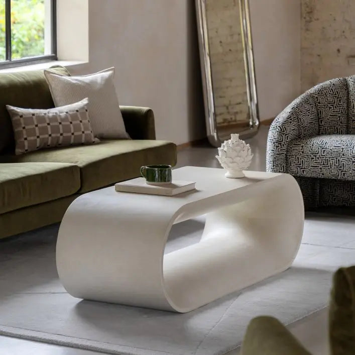 Santori Glass Reinforced Concrete Coffee Table