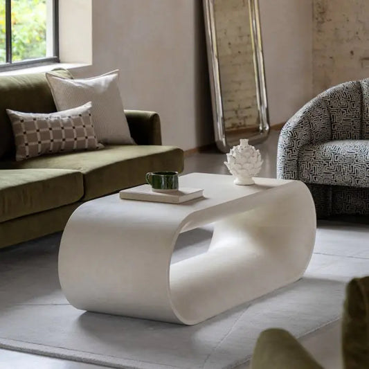 Santori Glass Reinforced Concrete Coffee Table