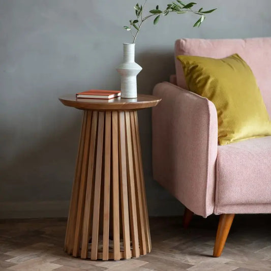 Bartello Slatted Side Table