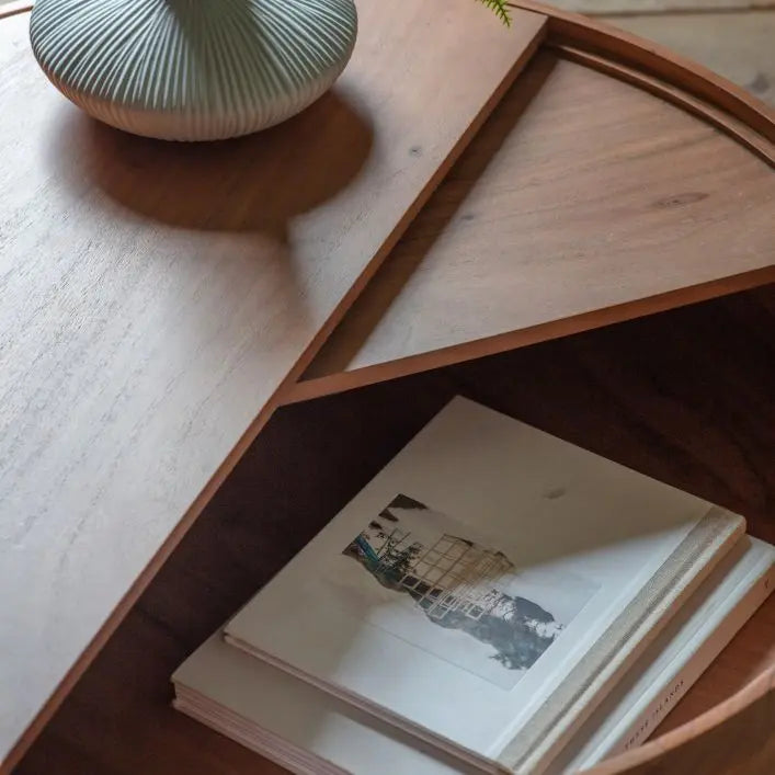 Pia Round Storage Coffee Table