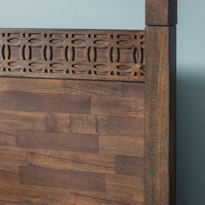 Bali 4 Poster Bed - Brown - King Size