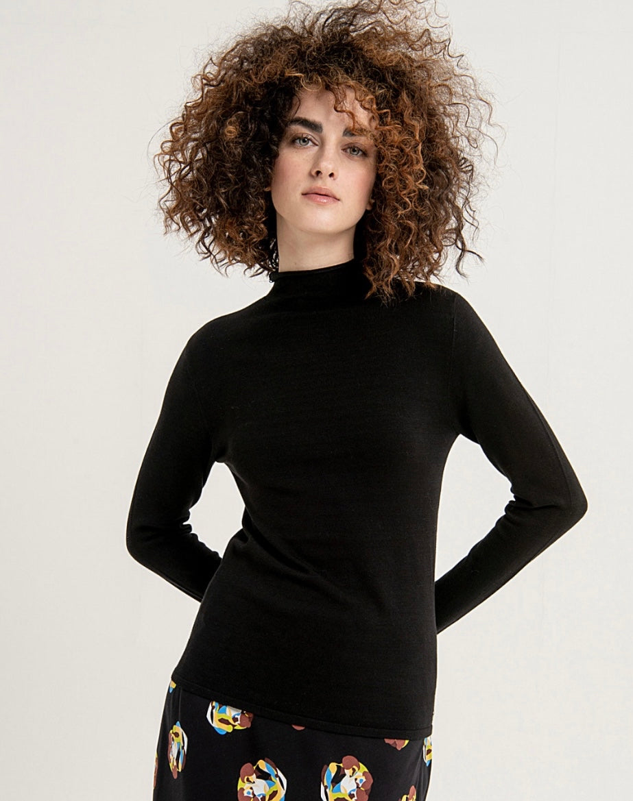 Long sleeve Fitted Soft Stretch Jumper
