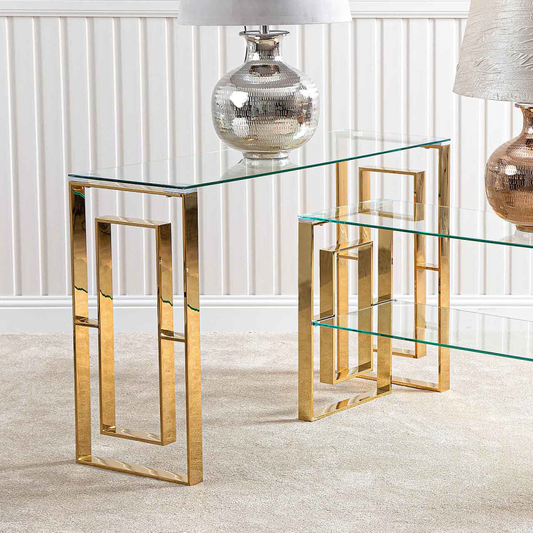 Lexi Gold Frame Console Table