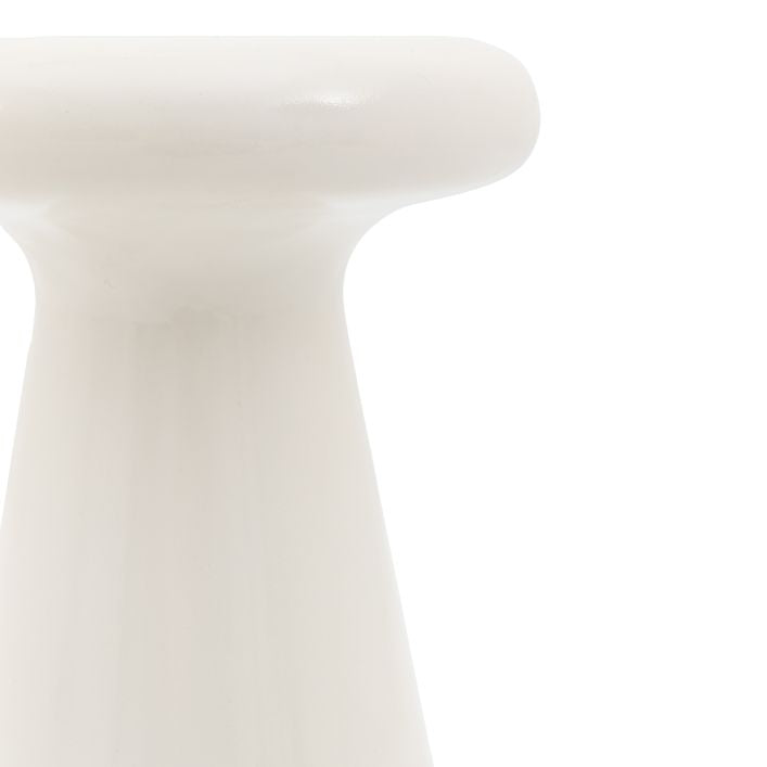 Ria Glass Reinforced Concrete Side Table - Cream