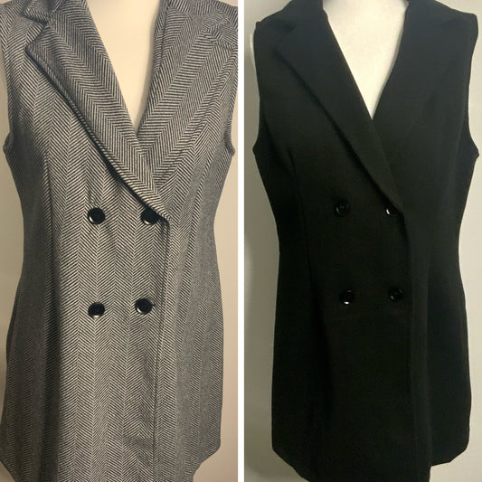 Herringbone Longer Length Waistcoat - 2 Colours