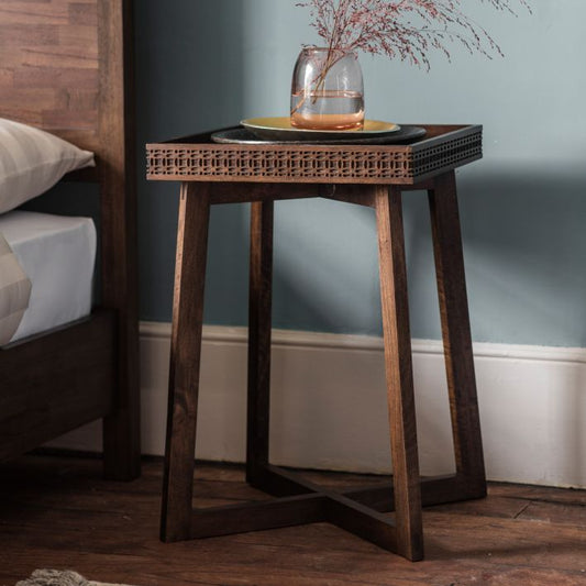 Bali Bedside / End Table - Brown
