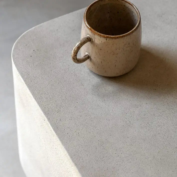Olympia Glass Reinforced Concrete Side Table