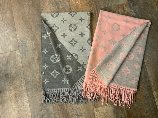 Designer Inspired Reversible Scarf