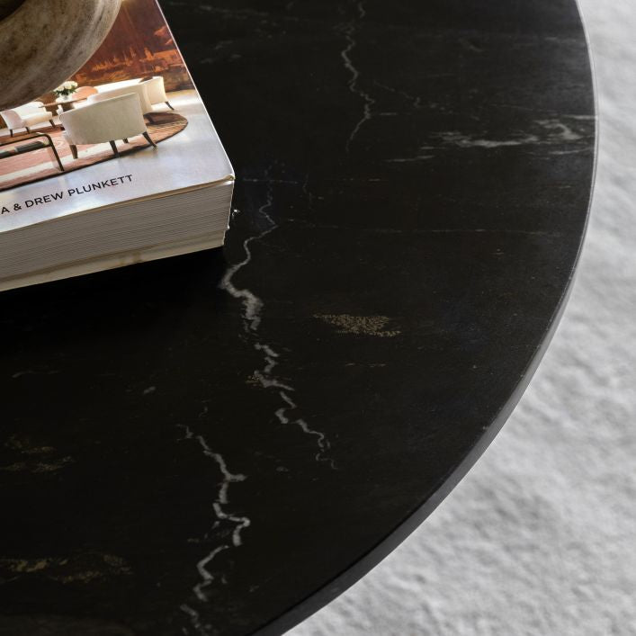 Remi Marble Coffee Table - Black Marble