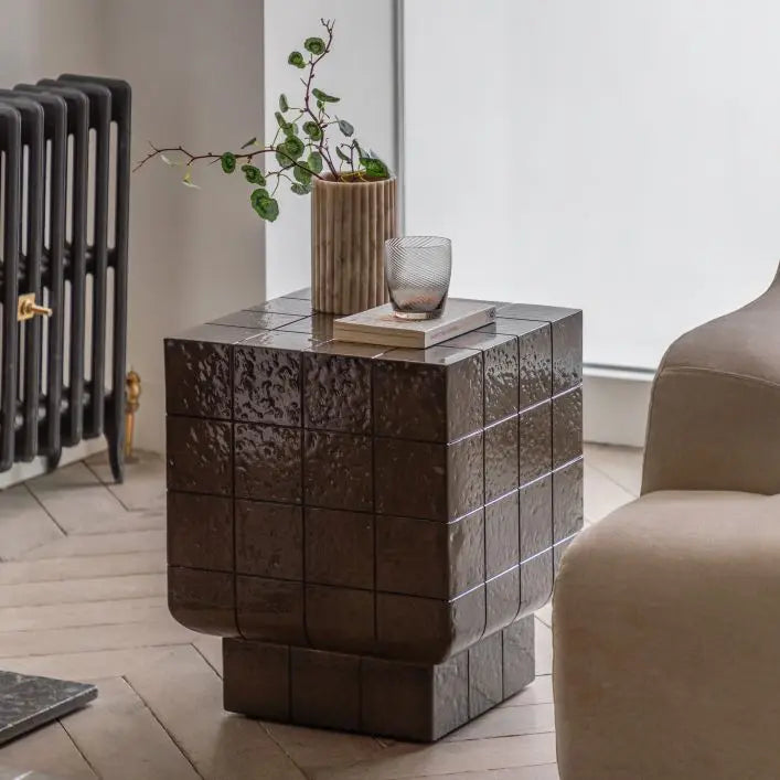 Retara Reinforced Glazed Concrete Side Table
