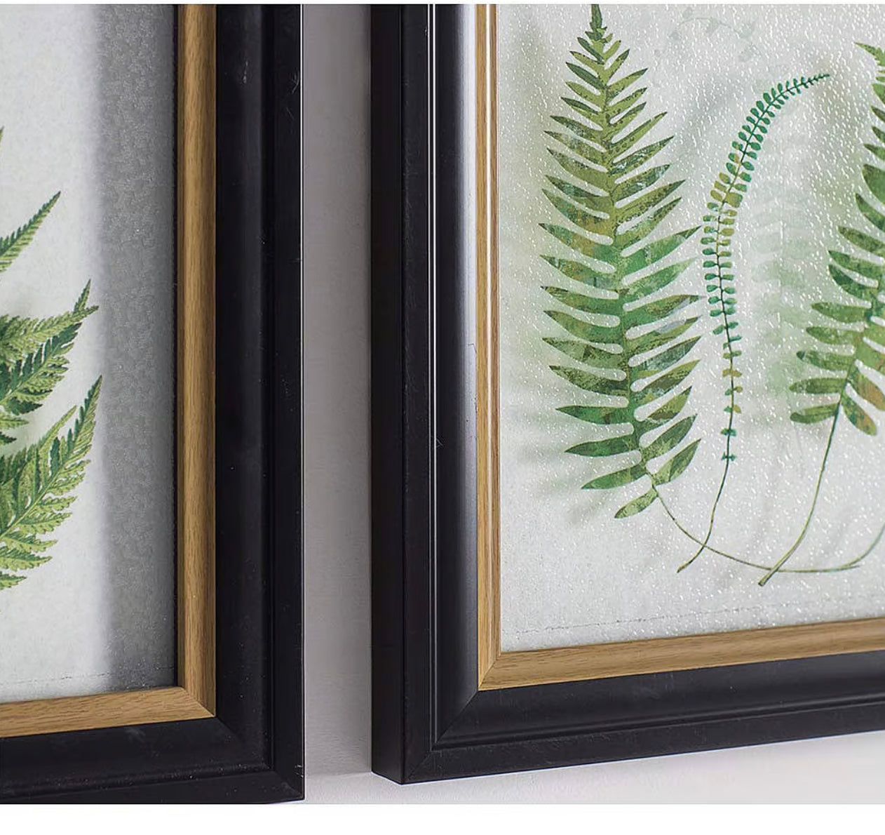 Green Fern Wall Art Trio