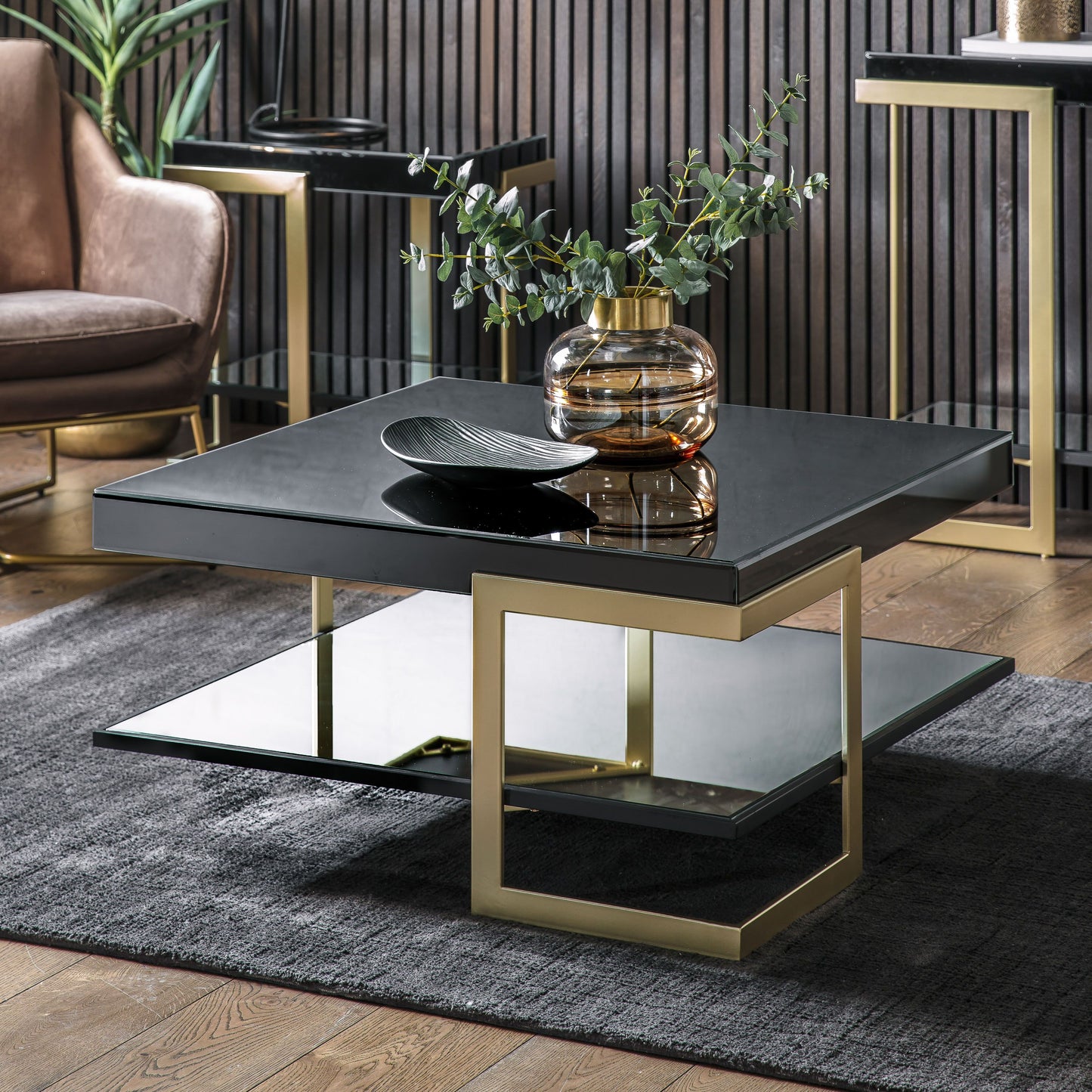 Kensington Black & Gold Coffee Table