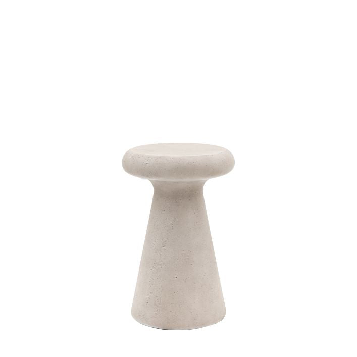 Ria Glass Reinforced Concrete Side Table - Concrete