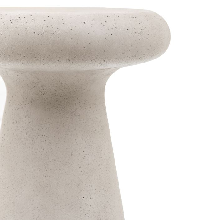Ria Glass Reinforced Concrete Side Table - Concrete