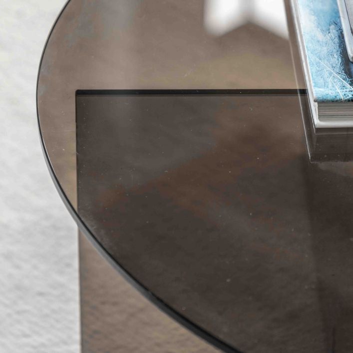 Joya Glass Coffee Table - Charcoal