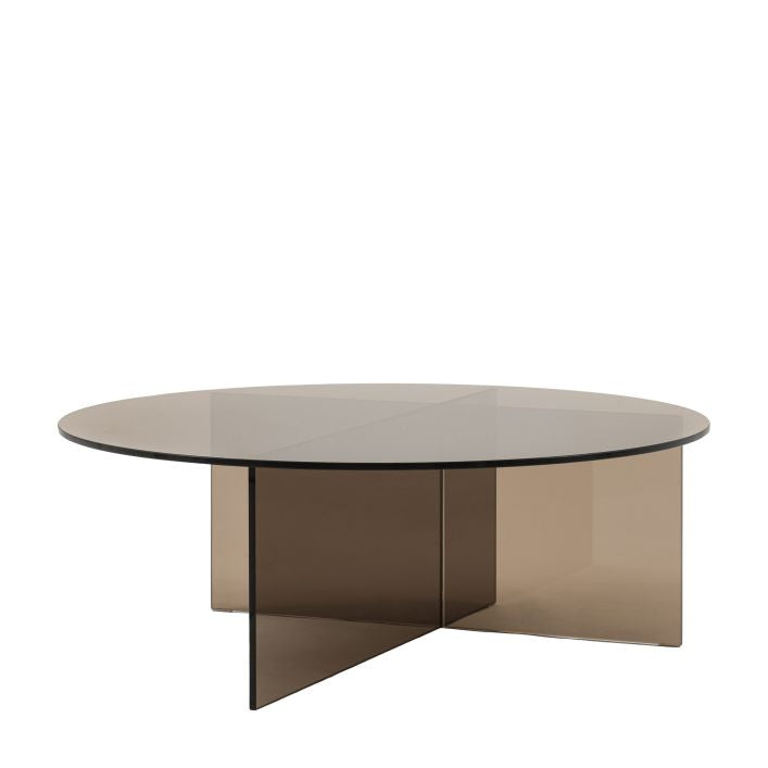 Joya Glass Coffee Table - Charcoal