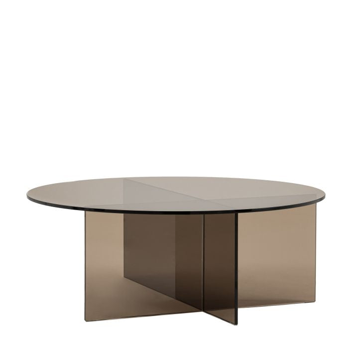 Joya Glass Coffee Table - Charcoal