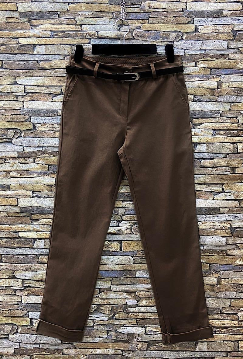 Straight leg Stretch Trousers - Black/Brown/Navy