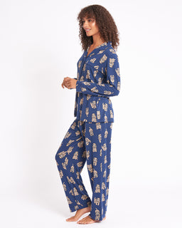 Chelsea Peers NYC Cockapoo Button Up Eco Long Pyjama Set