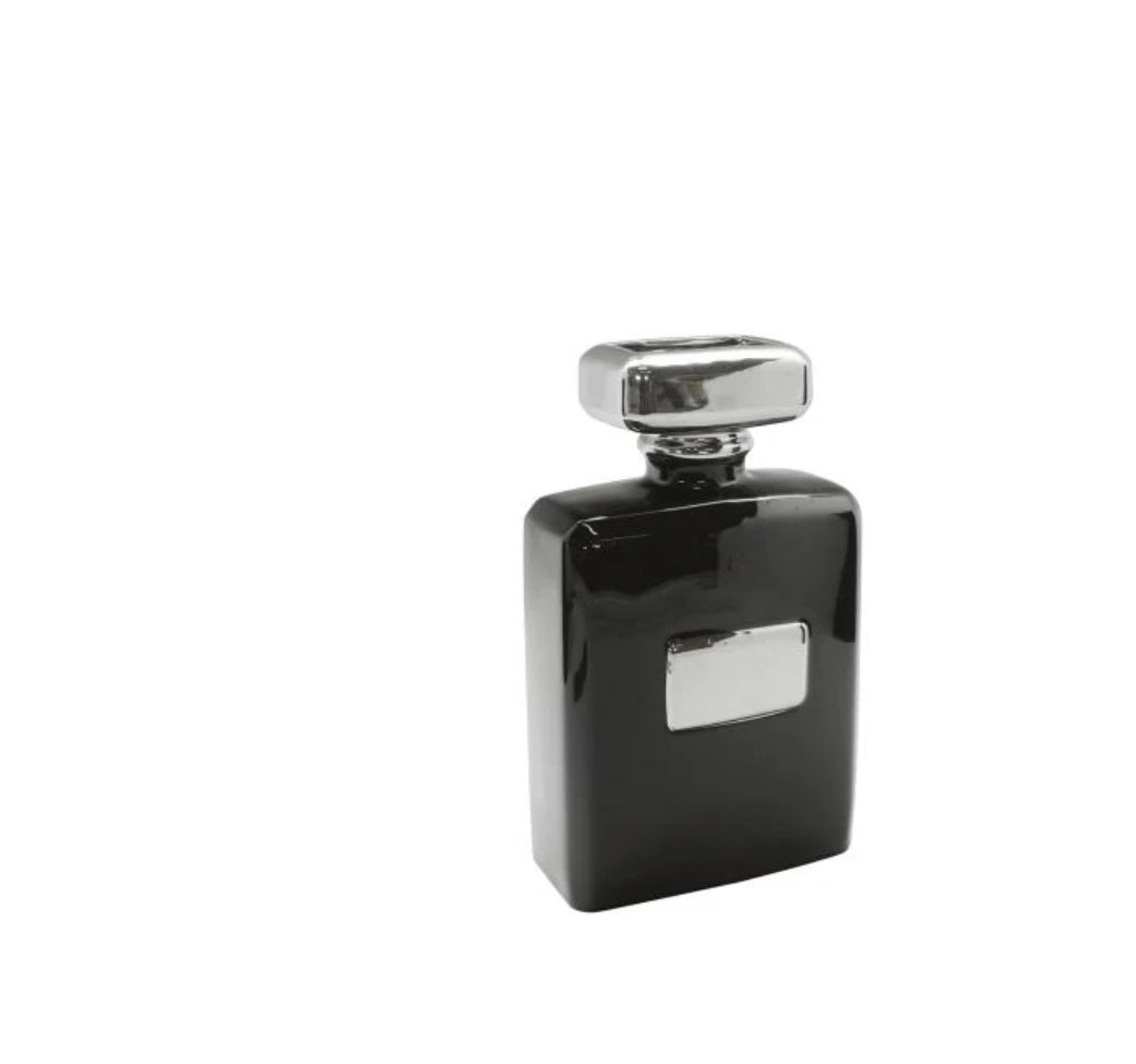 Perfume Bottle Vase - Black