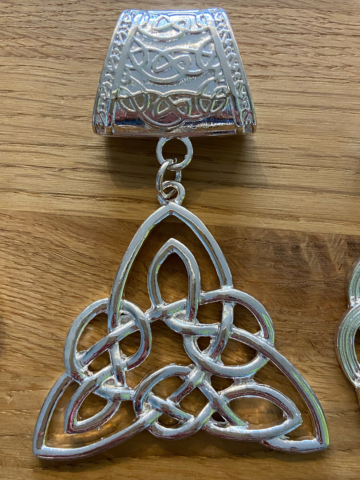 Celtic Design Silver Scarf Rings