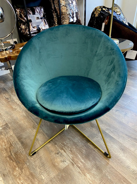 Teal Cocktail Chair