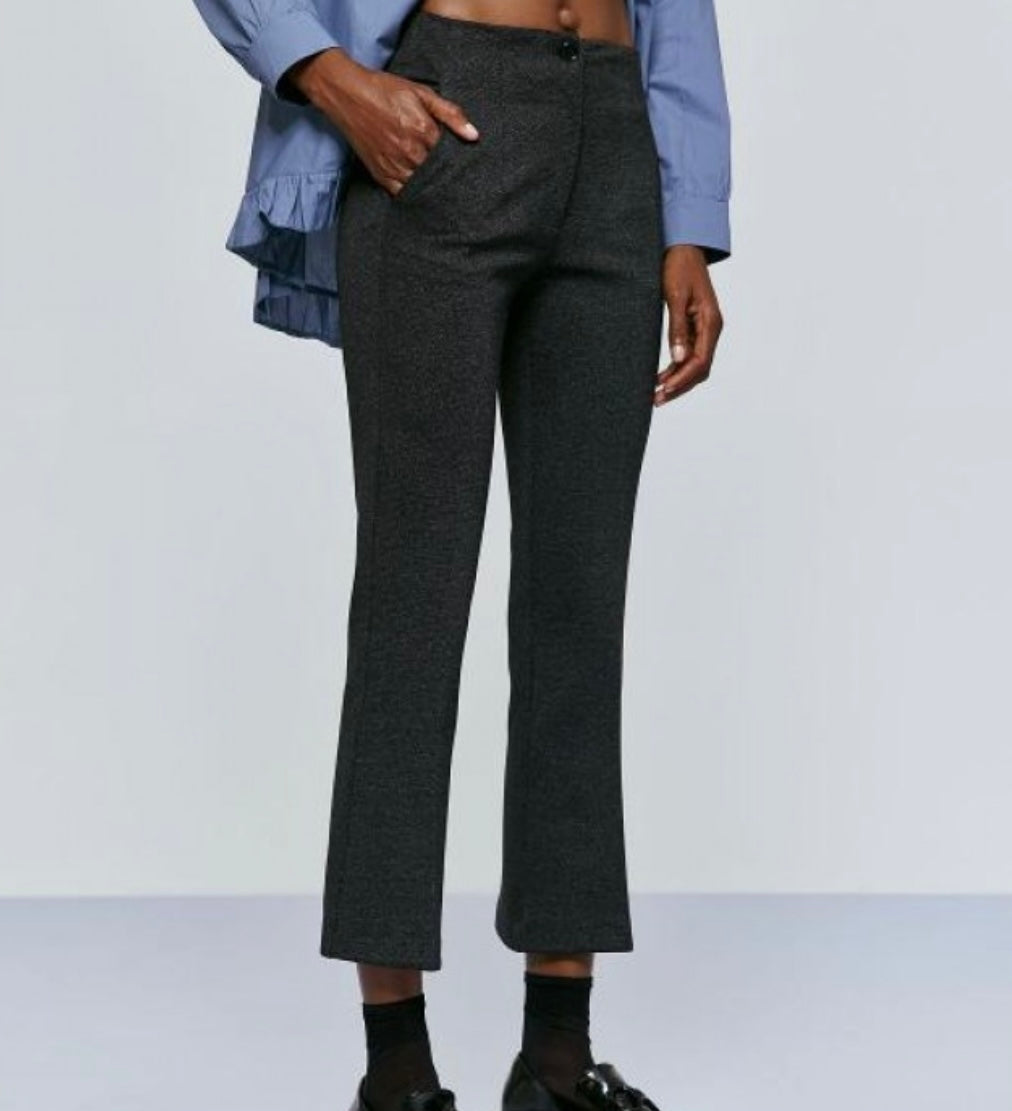 Access Fashion Melange Cropped Trousers