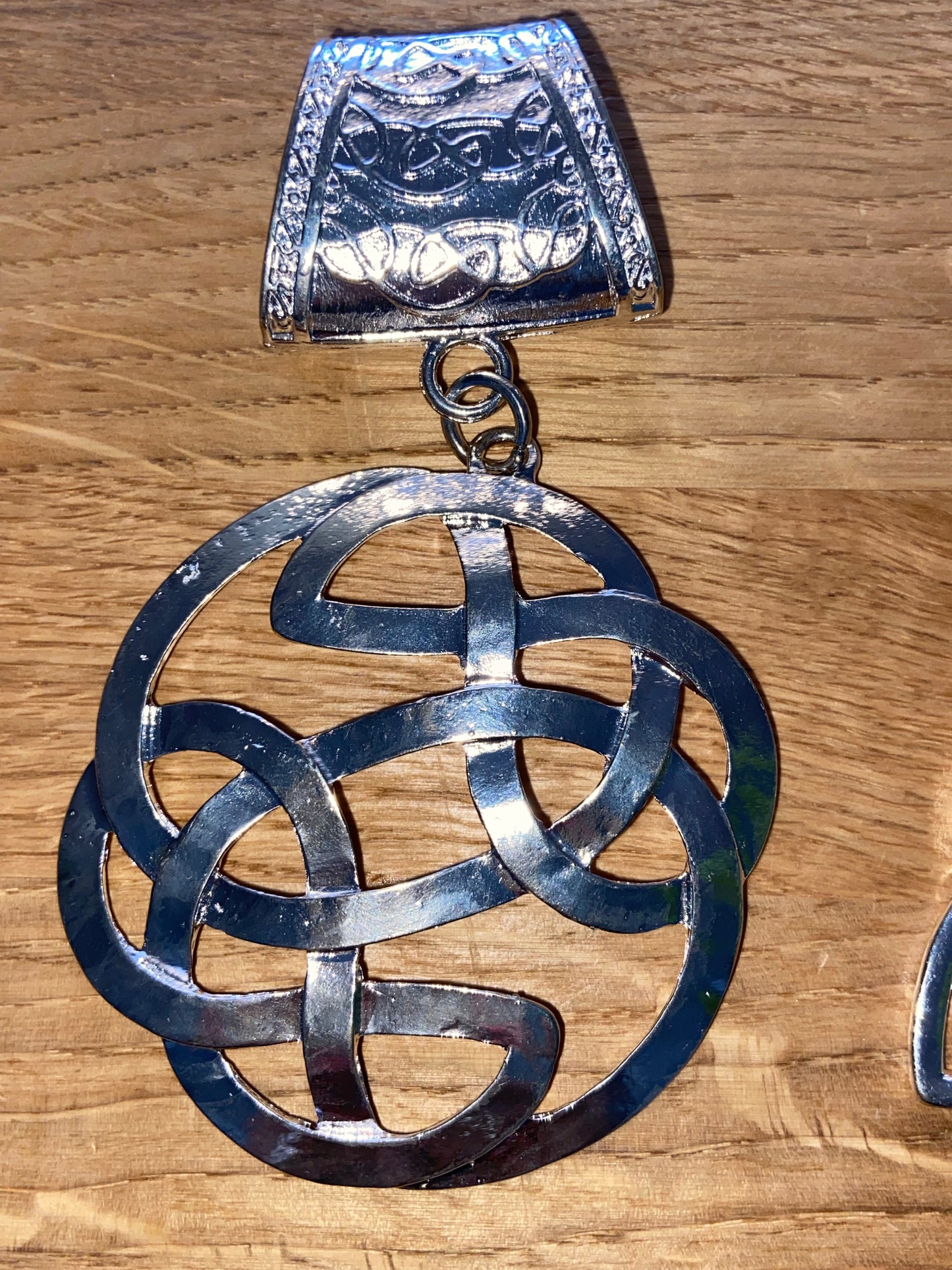 Celtic Design Silver Scarf Rings